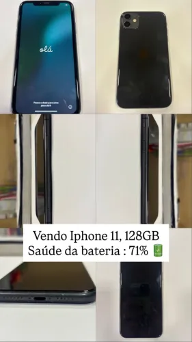 Iphone 11 - 128GB - Semi-novo - Cor: Preto