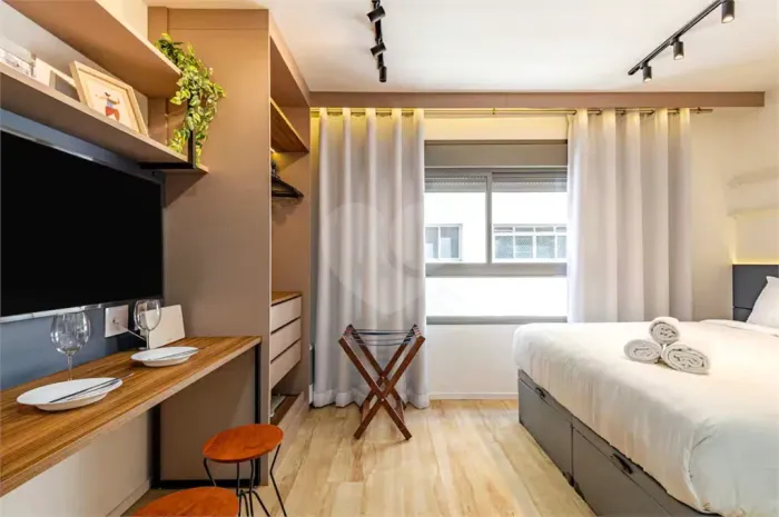 Apartamento com 1 Quarto e 1 banheiro para locação, 21 m²- Paraíso, São Paulo - SP