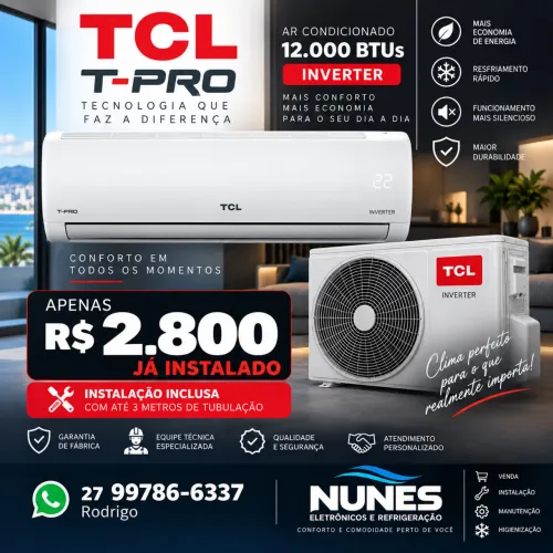 Venda e instalação de ar condicionado