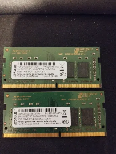Memoria ram notebook ddr4 2x8gb SMART