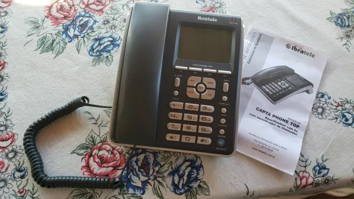 Telefone fixo Ibratele com identificador de chamadas