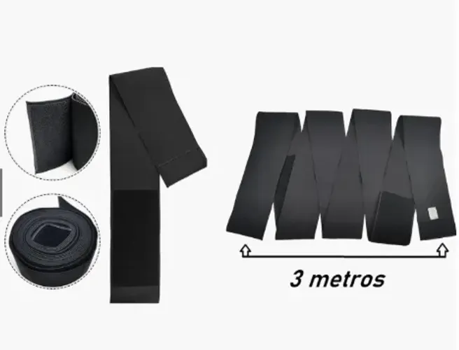 cinta modeladora faixa cintura 3 metros