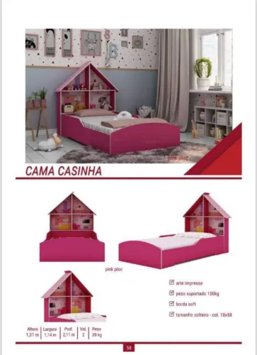Cama casinha menina