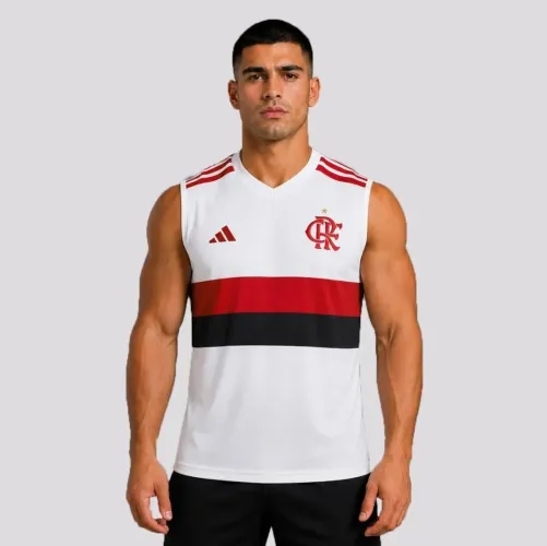 Regata camisa Flamengo branca