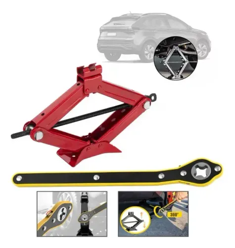 Macaco Sanfona Universal Automotivo 1500 kg C/ Chave Catraca