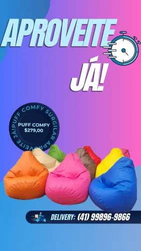 Puff Comfy SurgiLar a oportunidade que você Quer!!