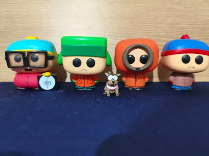 Coleção Funko Pop! South Park (Cartman, Kyle, Kenny, Stan + Brinde)