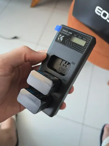 Carregador bateria Sony fw50 k&f USB c
