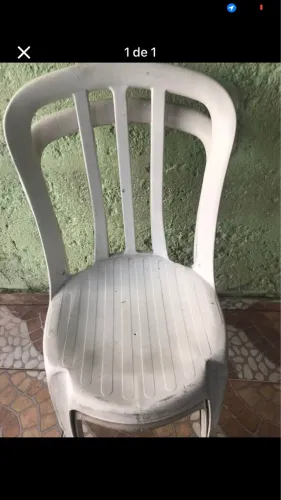 OFERTA ESPECIAL ? CADEIRAS BISTRÔ BRANCAS PLÁSTICO ? CONJUNTO COM 2 UNIDADES