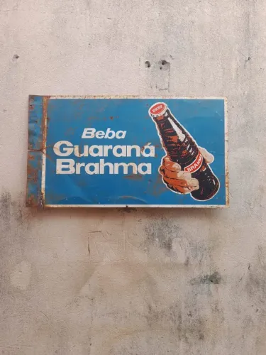 Placa antiga guaraná Brahma 