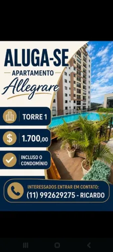 Aluga-se Apartamento Condomínio Allegrare Home Resort
