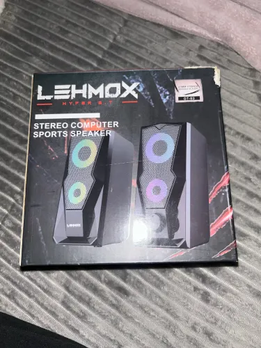 Caixa de som para pc (com luz) 