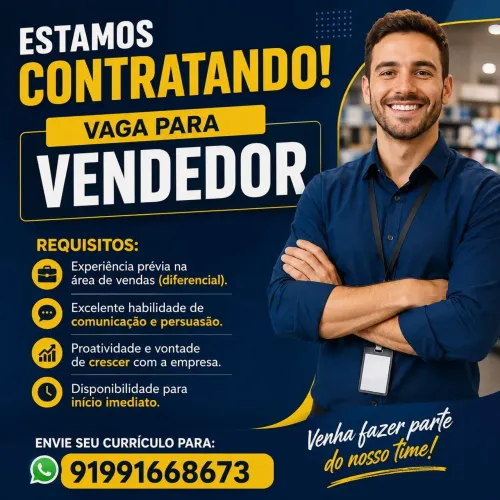 Vagas para vendedor