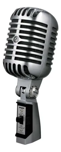 Microfone Shure 55SH Series II Dinâmico Cardioide cor prateado