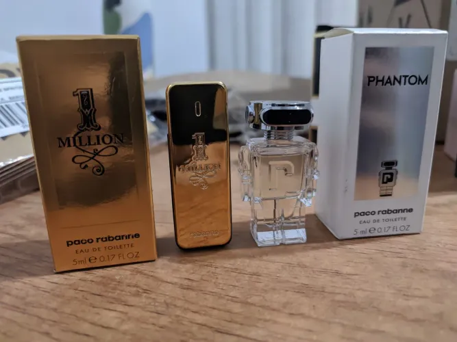 Kit Perfume One Million + Phantom em miniaturas