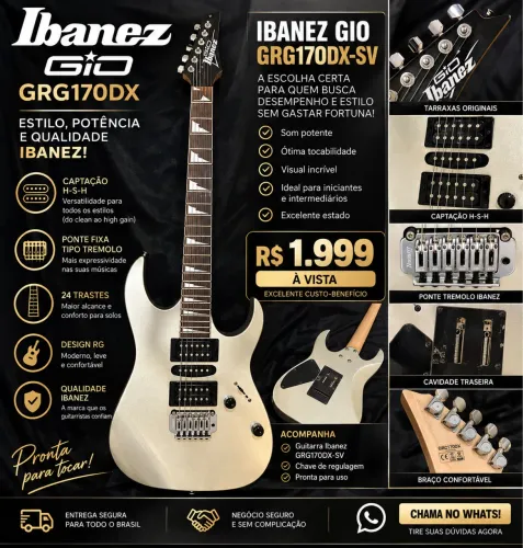 IBANEZ GIO GRG170DX SILVER 