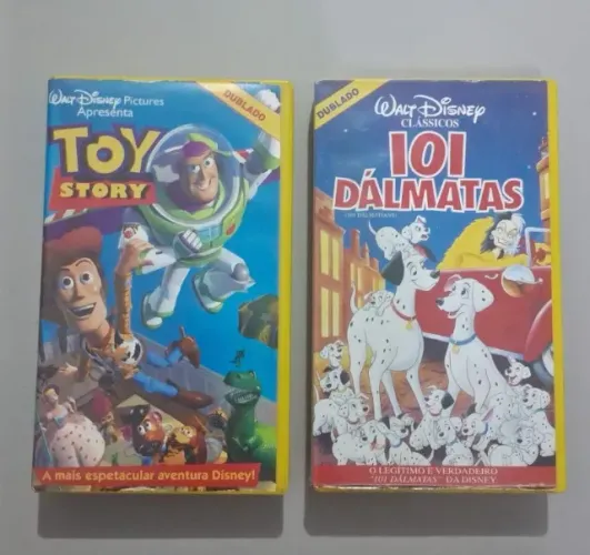 VHS Toy Story e 101 Dálmatas