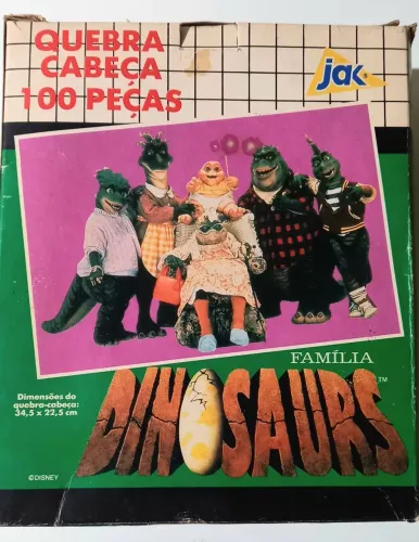 Quebra Cabeça Família Dinossauros 