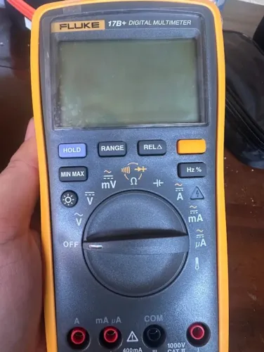 fluke 17b+ digital profissional industrial, robusto, tensão, corrente, resistência, freq