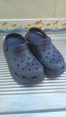 Babuche / Crocs Plataforma Azul Escuro n° 37/38