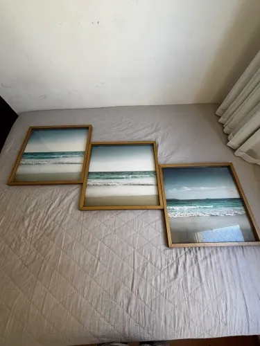 Quadros artesanais decorativos 3 em 1
