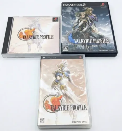Trilogia Valkyrie Profile Ps1 Ps2 E Psp Japonês NTSC-J Original CIB