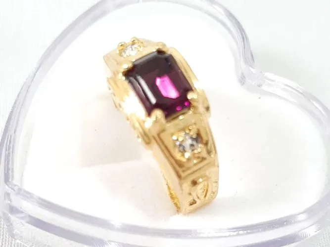ANEL DE TEOLOGIA FOLHEADO A OURO 18K PARA REVENDA