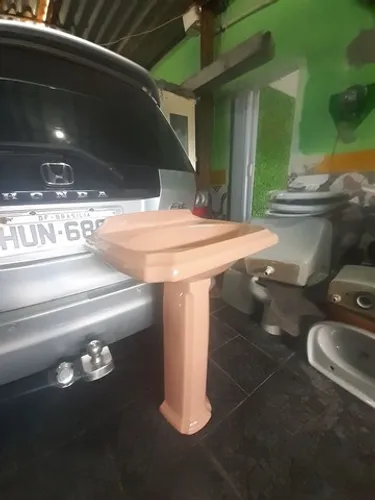 Lindo lavatório estilo romano charmoso+coluna