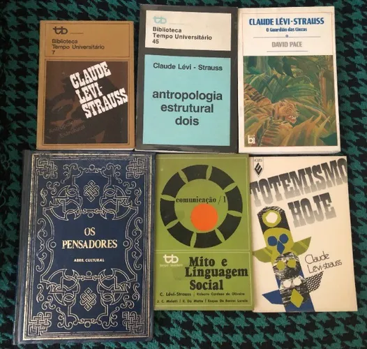  Conjunto de 6 livros de Lévi-Strauss (Antropologia)