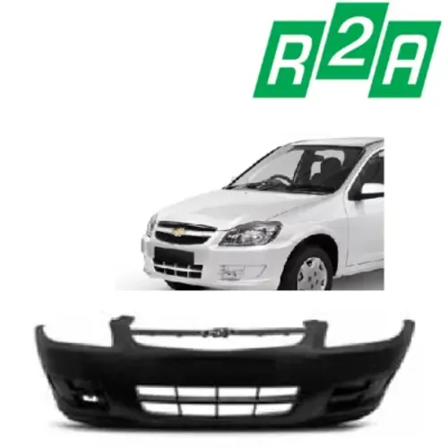 Para-Choque Dianteiro Chevrolet Celta Preto Liso R2A 2012/2015 - 02/7220