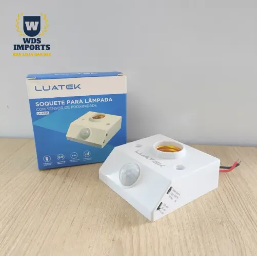 Soquete para Lâmpada com Sensor de Presença