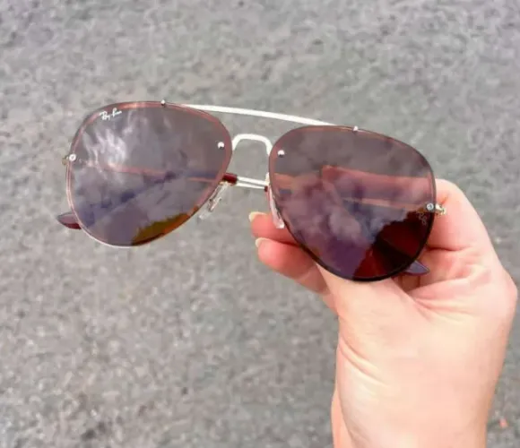 Óculos Ray-Ban Aviador Blazer Brown 47%OFF