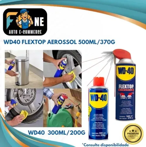 Oleo Lubrificante/ desengripante WD40 Flex Top 300ML/200G