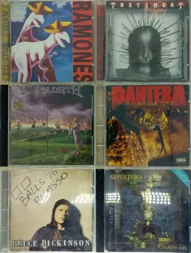CDs originais de Thrash Heavy Death Metal Punk Hardcore Pop Rock para Colecionadores