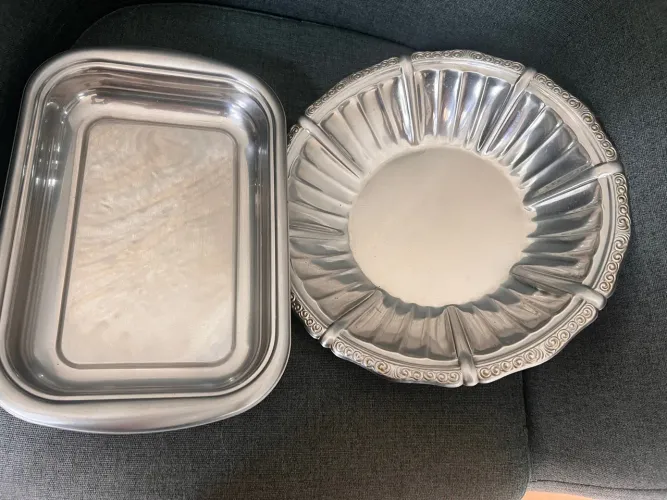 Conjunto de travessas de inox para Servir