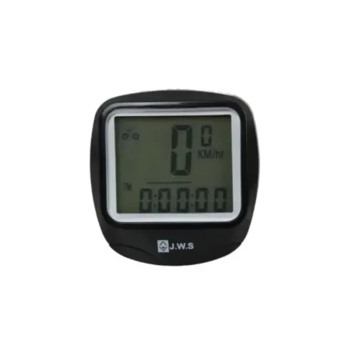 Ciclocomputador Velocímetro JWS WS-568 com Fio 20 Funções Preto 21575