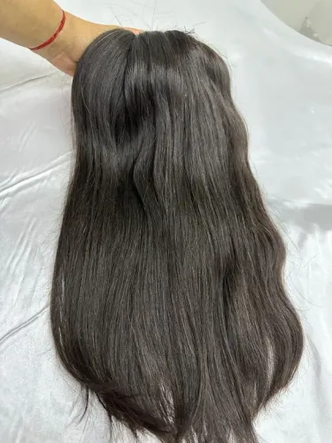 cabelo humano virgem castanho de medio virgem 55cm 