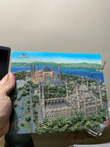 Belíssimo quadro turco em relevo, comprado em Istambul