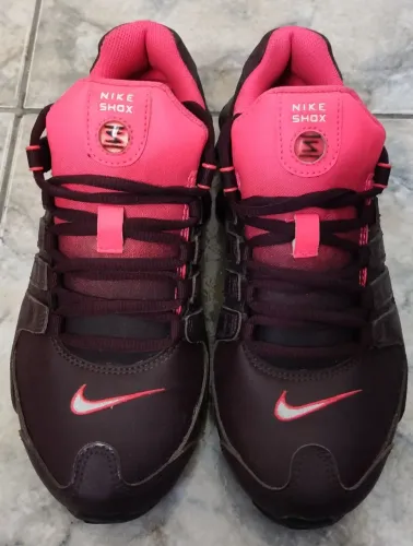Tênis Nike Shox Original Rosa e Marrom Excelente Estado 35