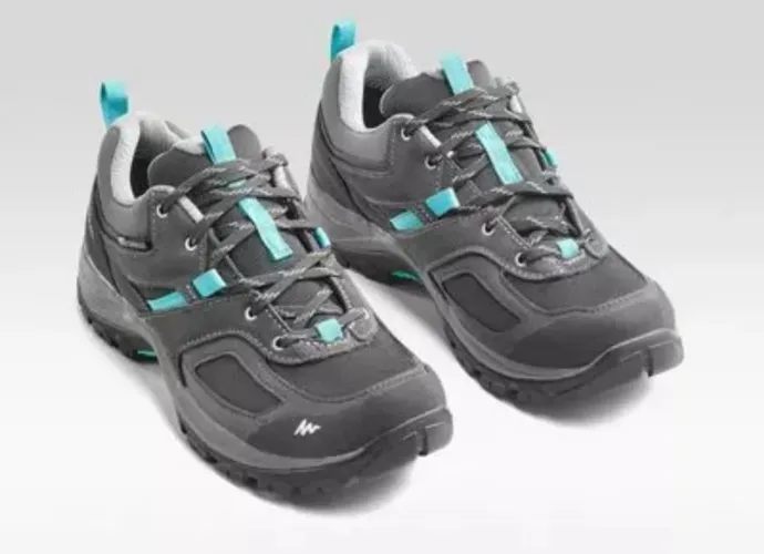 Tênis Feminino de Trilha Impermeável Mh100 Quechua Cinza N39