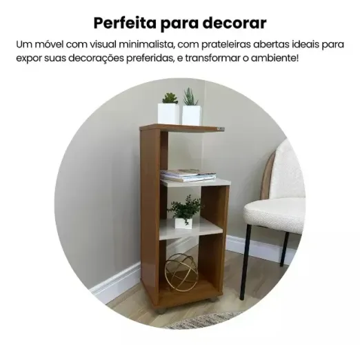 Mesa de canto para sala cinamomo off