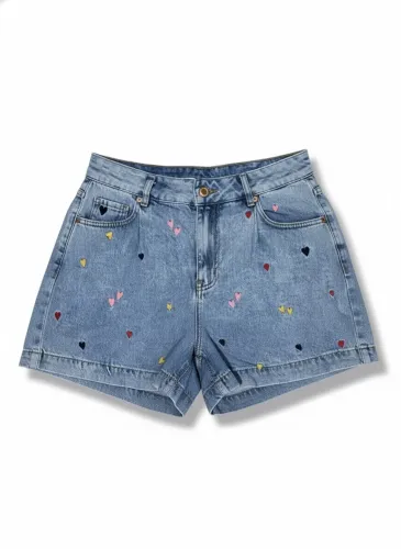 Short Jeans Bordado - Tamanho 42