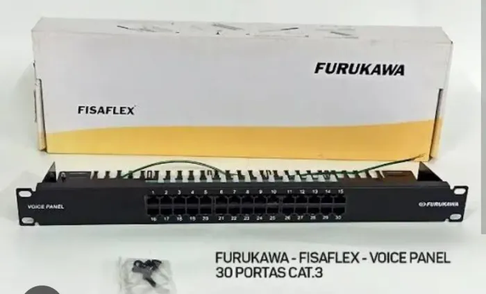 Voice Painel de Patch Furukawa FisaFlex 30 Portas Cat.3