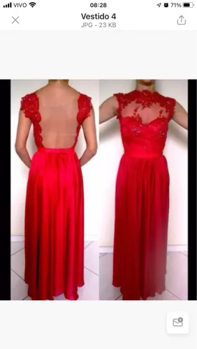 Vestido de festa (usado 1 vez) - Íris Atelier