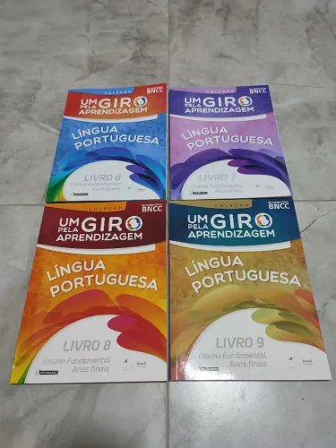 Coleção 4 livros Português Um Giro pela Aprendizagem - 6º ao 9º Ano