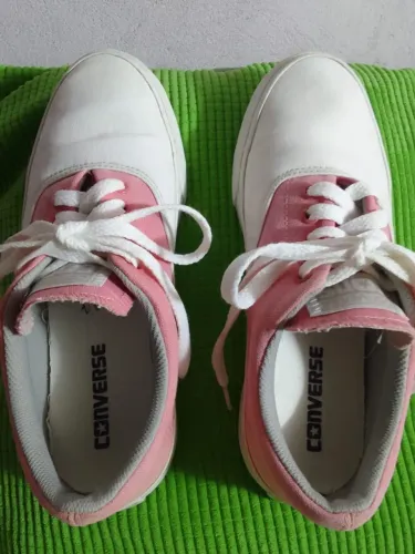 Converse All Star Rosa e Branco
