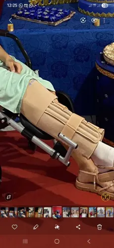 Imobilizador ortopédico perna, joelho, canela