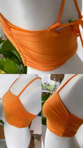 Top Farm Cropped Farm franzido com regulador novo!