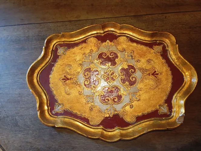 Bandeja de Madeira antiga 