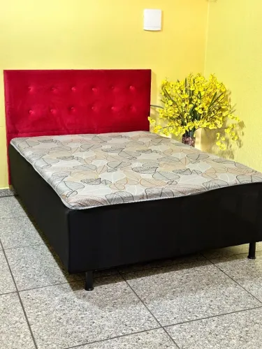 Cama Box de Casal com Cabeceira